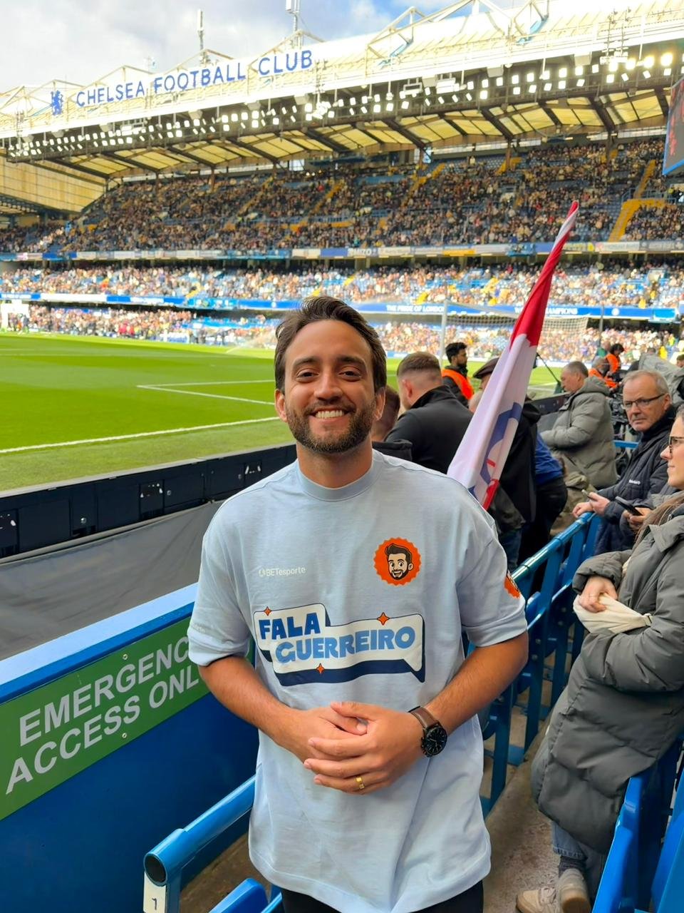 Kim Guerreiro em Stamford Bridge, Chelsea