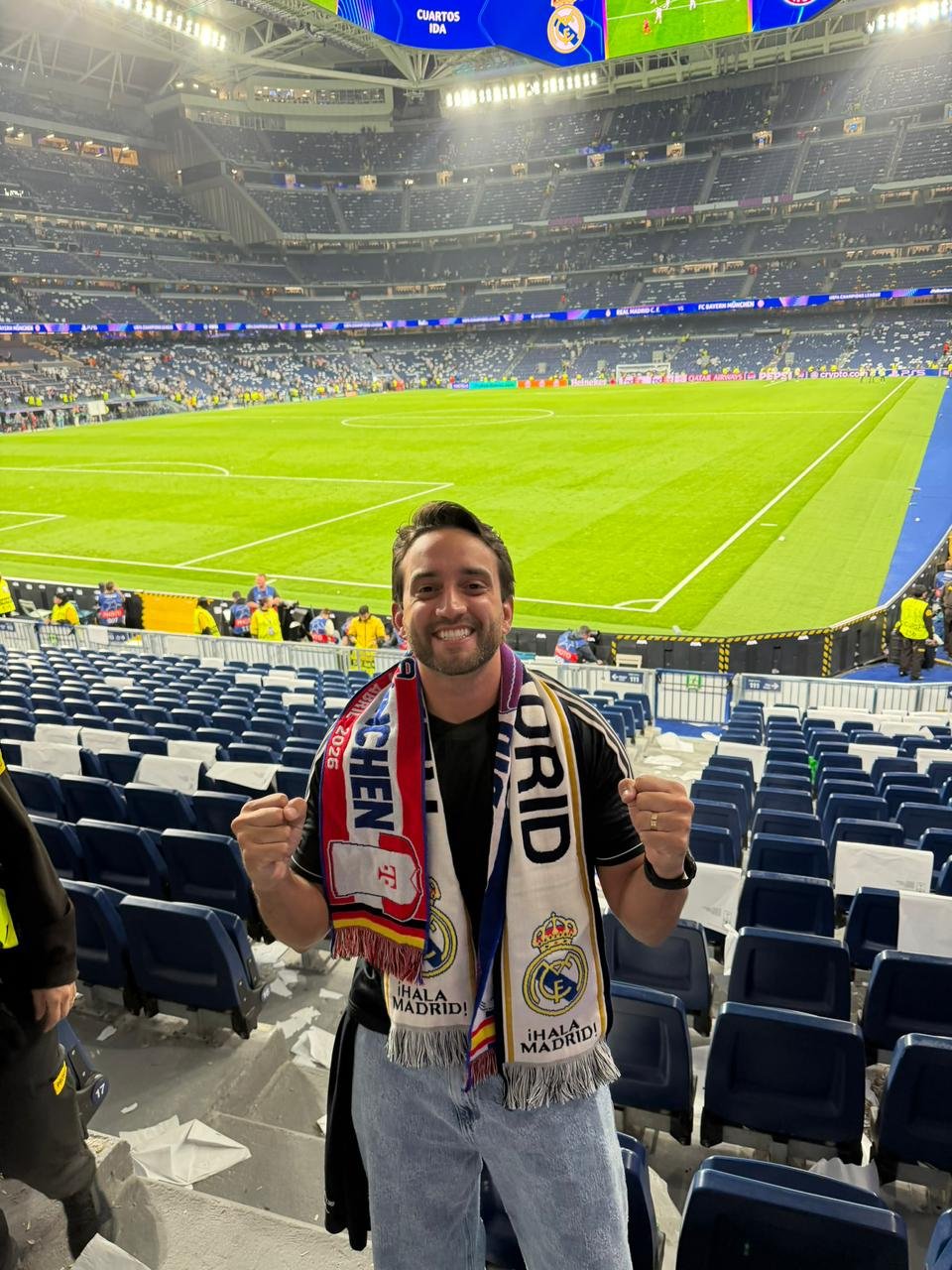 Kim Guerreiro no Santiago Bernabéu